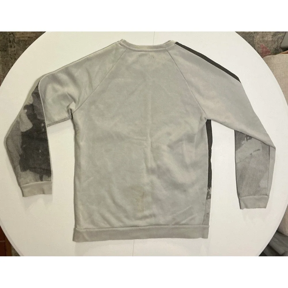 Nike Air Jordan Legacy‎ Tinker Gray AOP Sweatshirt Men's Size L Distressed